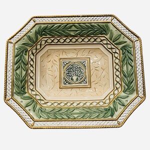 FITZ & FLOYD Gregorian Collection 11" Oval Vegetable Bowl